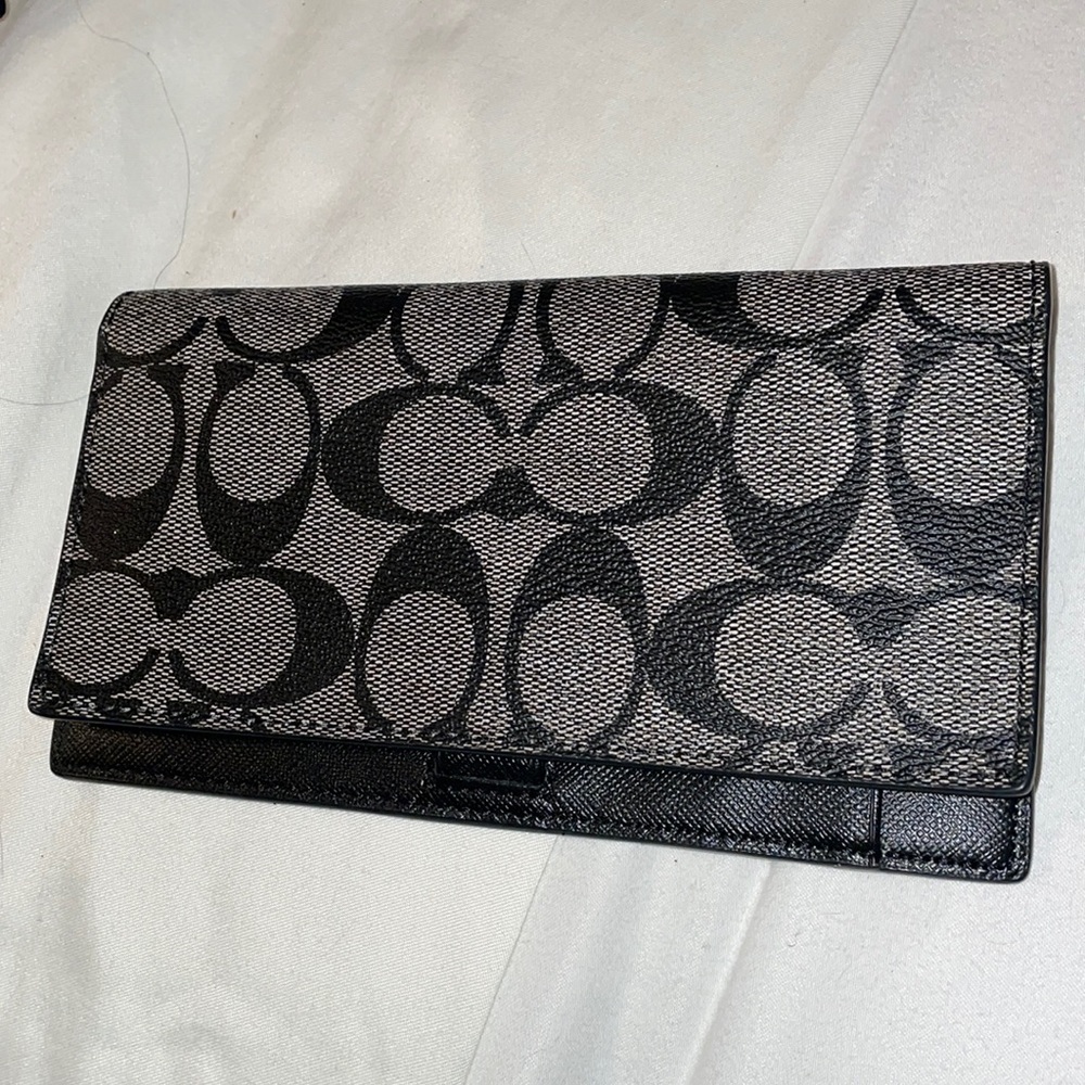 Coach checkbook cover